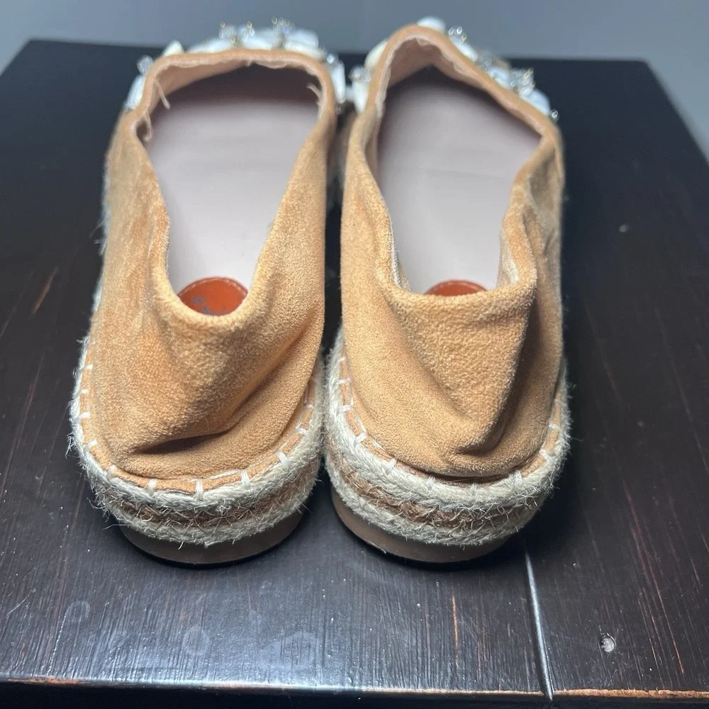 Women's Seastar Espadrills Camel W Seashells Size EU 40 (US 9) Slip On Shoes *se